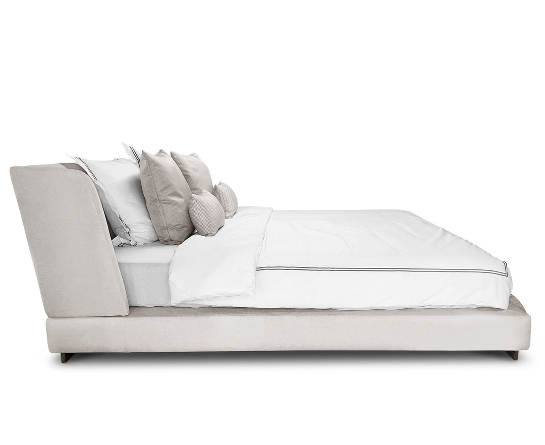 Bedframe Verona in witbeige – vrijstaand productbeeld