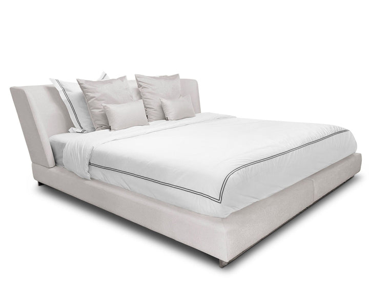 Bedframe Verona in witbeige – vrijstaand productbeeld