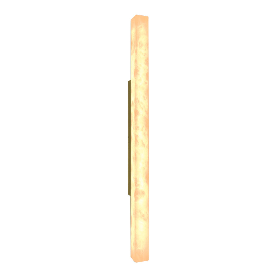 Wandlamp Do in albast en bronskleurig metaal – vrijstaand productbeeld