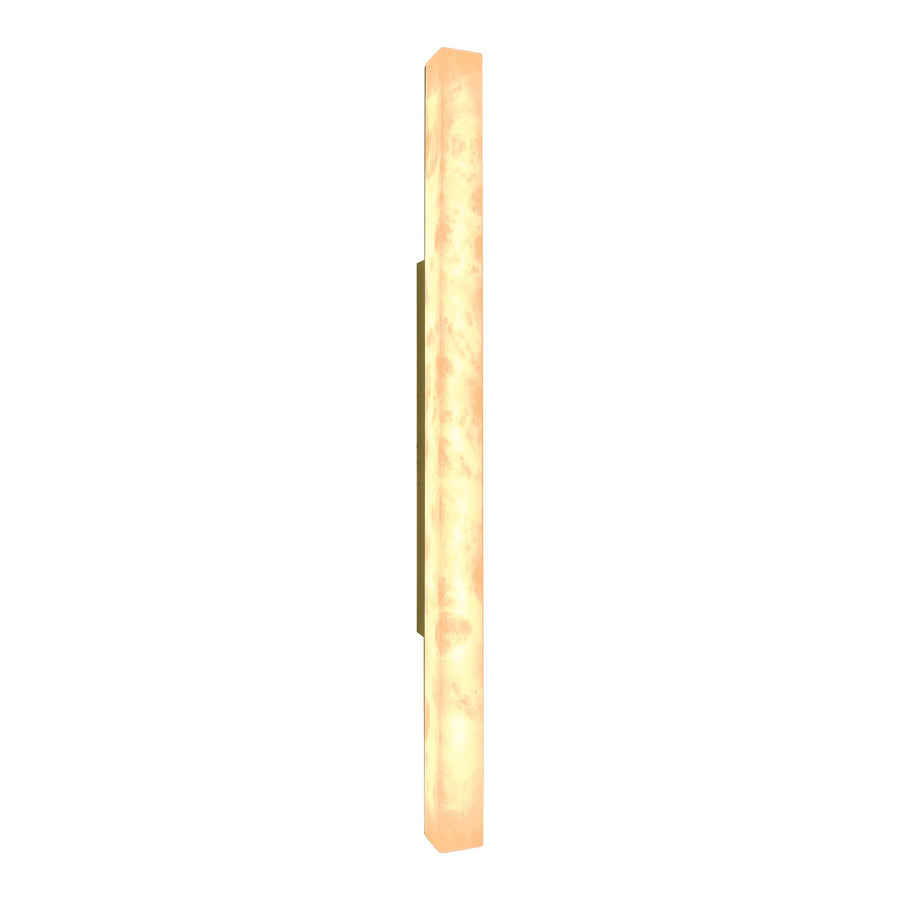 Wandlamp Do in albast en bronskleurig metaal – vrijstaand productbeeld