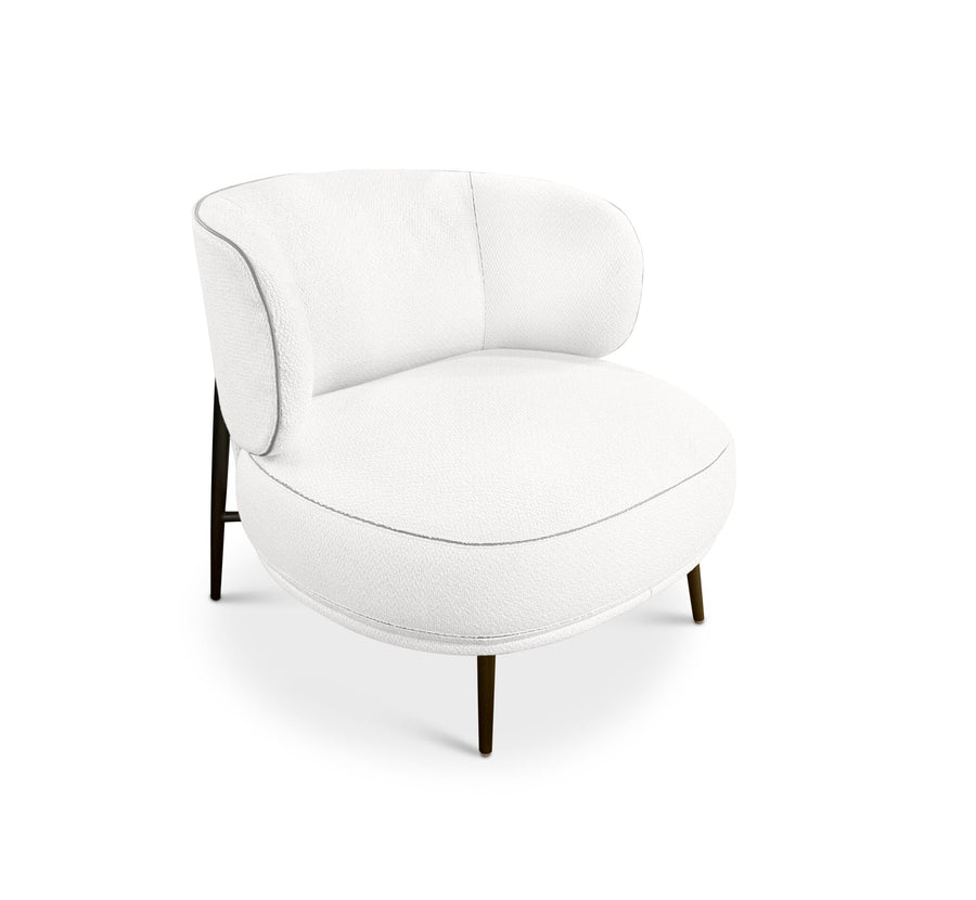 Fauteuil Ricardo in witbeige – vrijstaand productbeeld