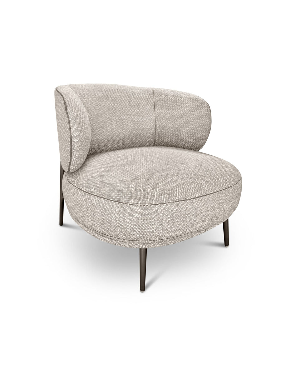Fauteuil Ricardo in taupe – vrijstaand productbeeld