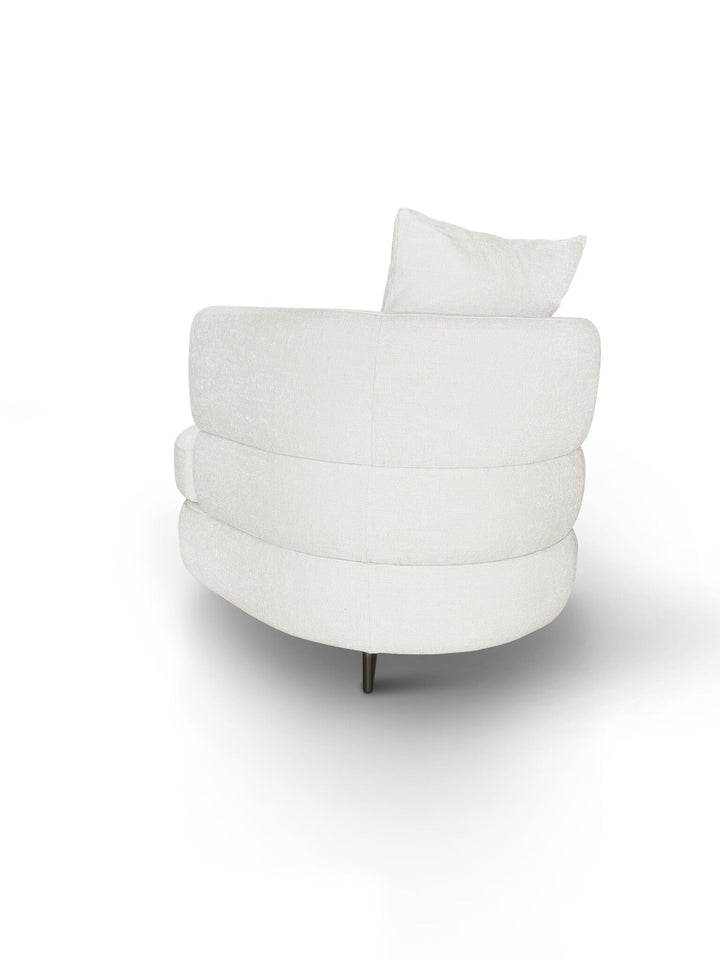 Fauteuil Lyon in witbeige – vrijstaand productbeeld