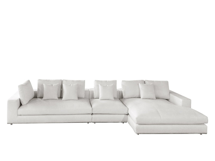 Bank Massimo in witbeige – vrijstaand productbeeld