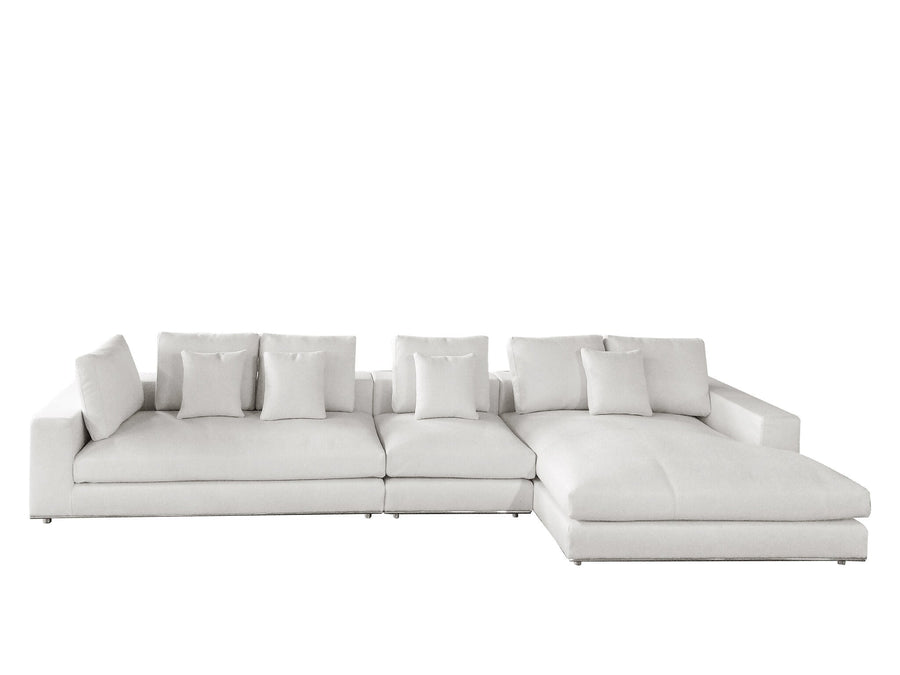 Bank Massimo in witbeige – vrijstaand productbeeld