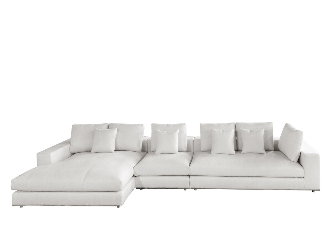 Bank Massimo in witbeige – vrijstaand productbeeld