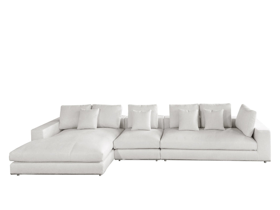 Bank Massimo in witbeige – vrijstaand productbeeld