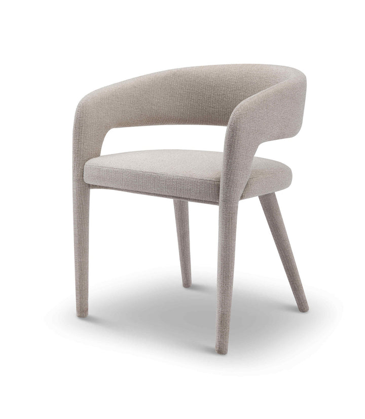 Eetkamerstoel Valeria in beige – vrijstaand productbeeld