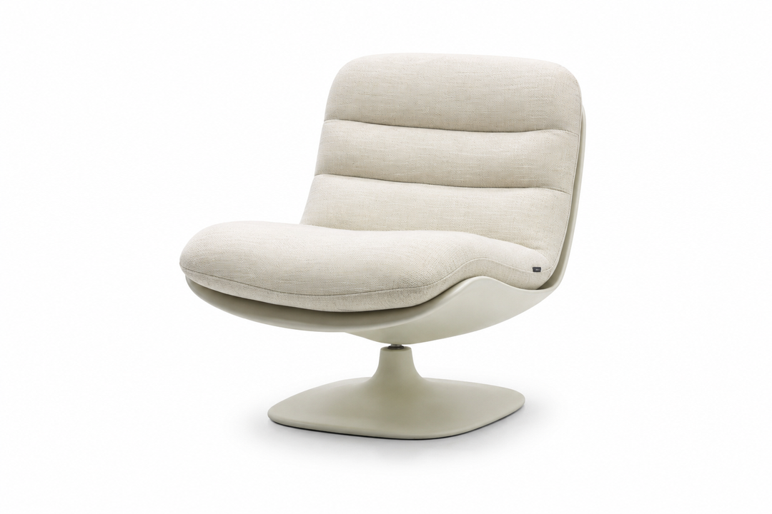 Fauteuil Alfonso in ivoor – vrijstaand productbeeld