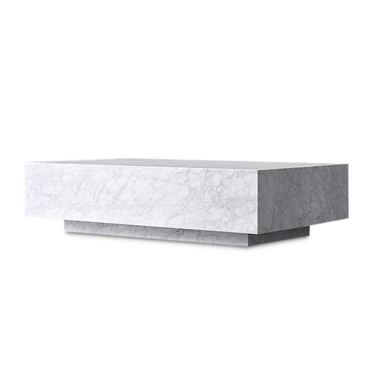 Salontafel Pieno Carrara in massief Carrara-marmer – vrijstaand productbeeld