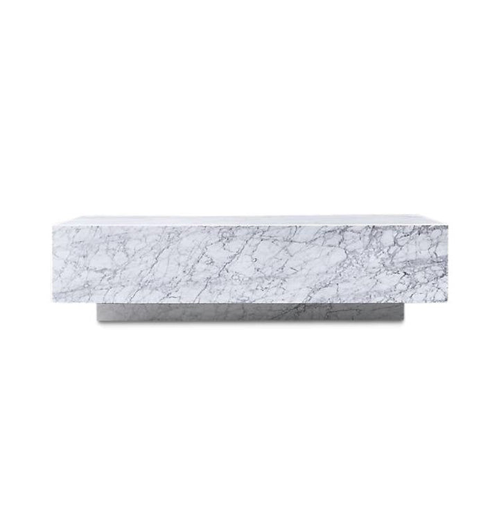 Salontafel Pieno Carrara in massief Carrara-marmer – vrijstaand productbeeld