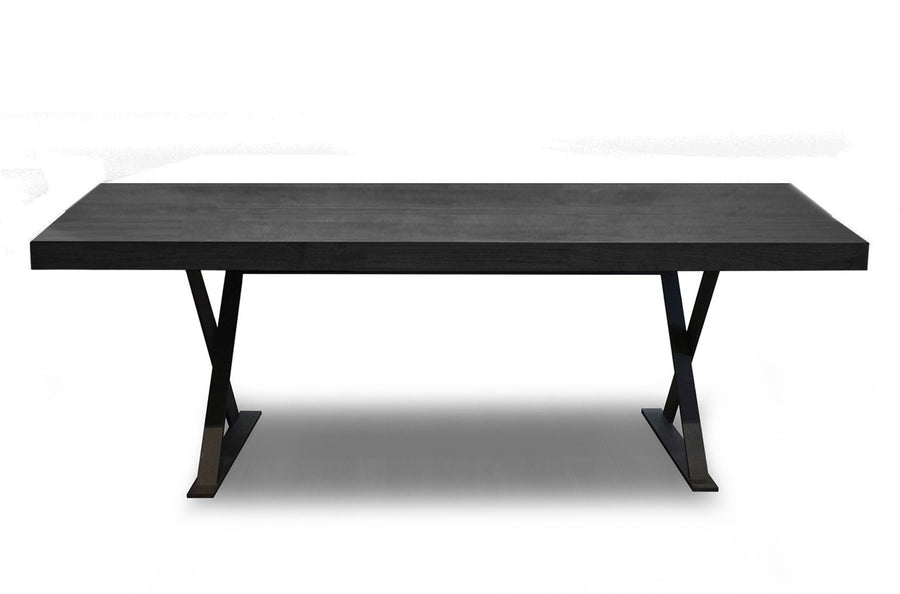 Bureau Elio in eiken Charcoal – vrijstaand productbeeld