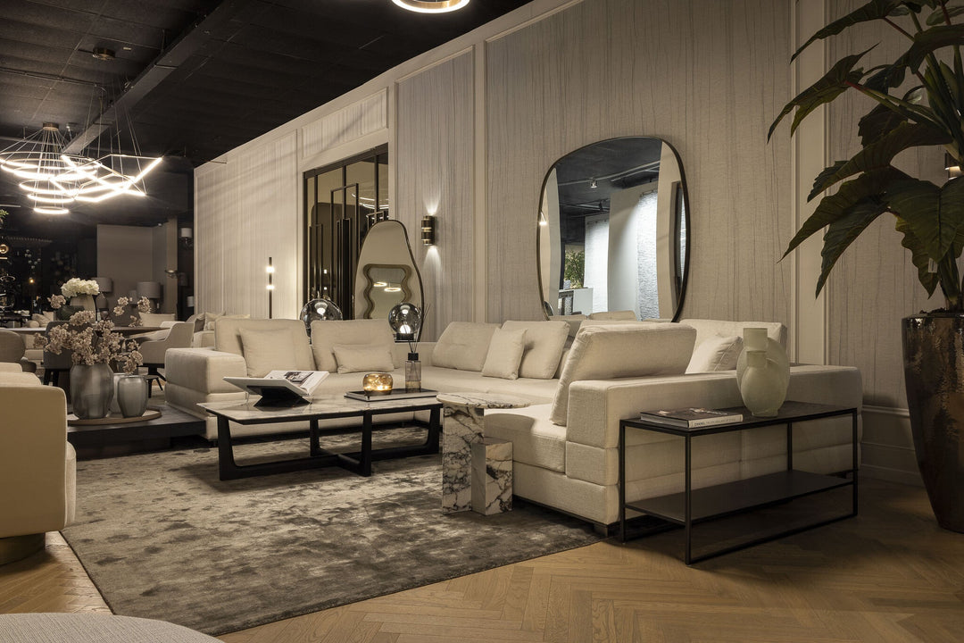 Console Giulia in eiken Charcoal in een interieur