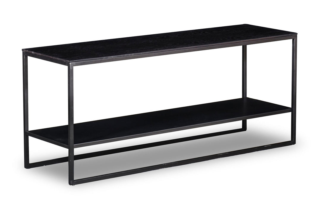 Console Giulia in eiken Charcoal – vrijstaand productbeeld