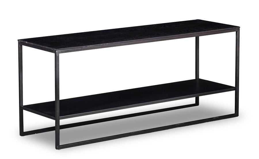 Console Giulia in eiken Charcoal – vrijstaand productbeeld