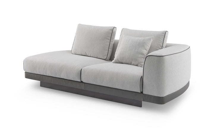 Chaise longue Gregorio in Greige – vrijstaand productbeeld