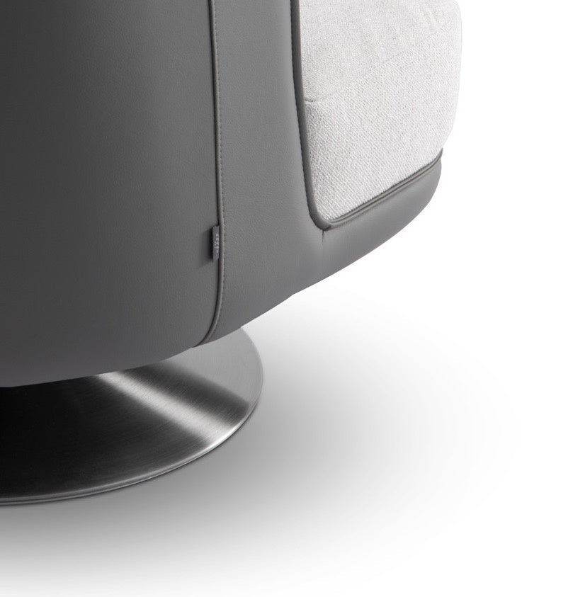 Draaifauteuil Gregorio in Greige – detail