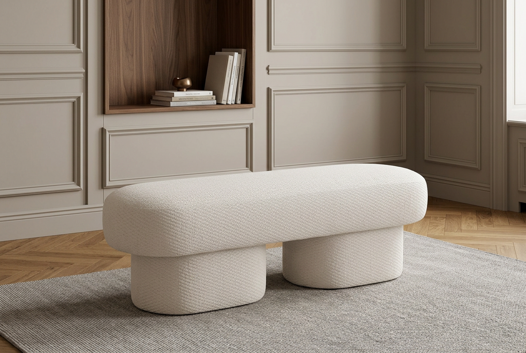The Grand Bankje Gubi Weißbeige
