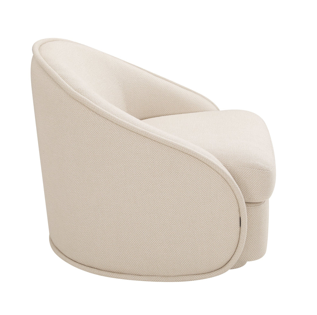 Fauteuil Kimberly in beige, achteraanzicht
