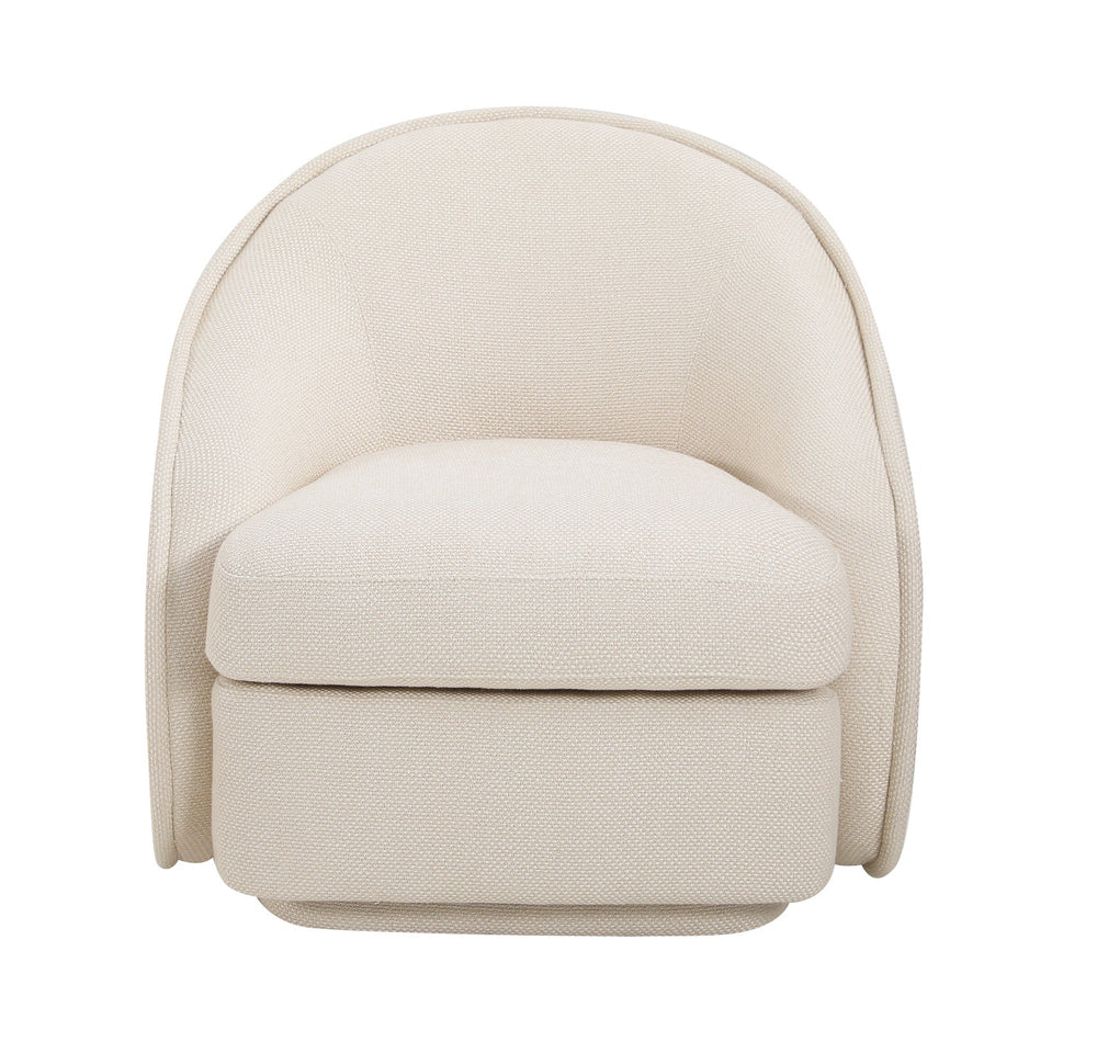 Fauteuil Kimberly in beige, vooraanzicht