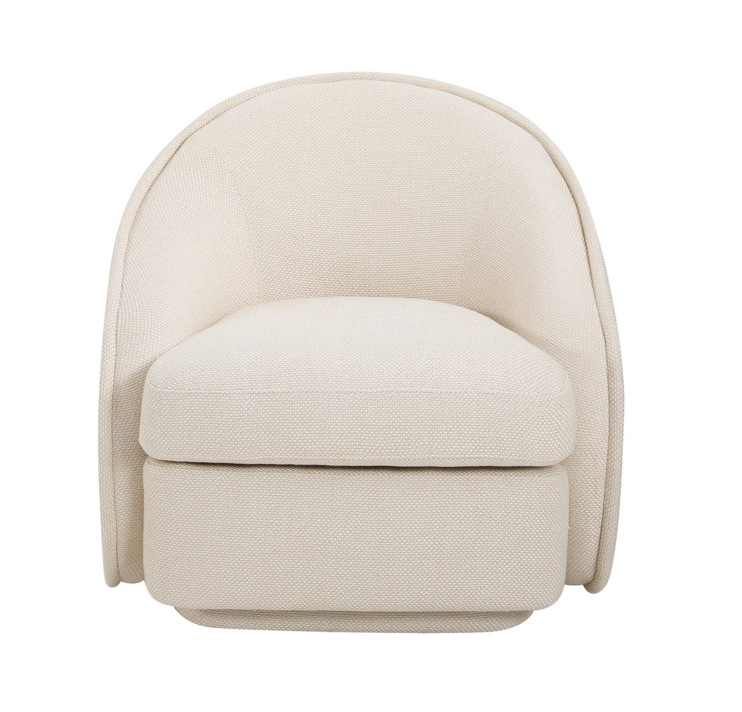 Fauteuil Kimberly in beige, vooraanzicht