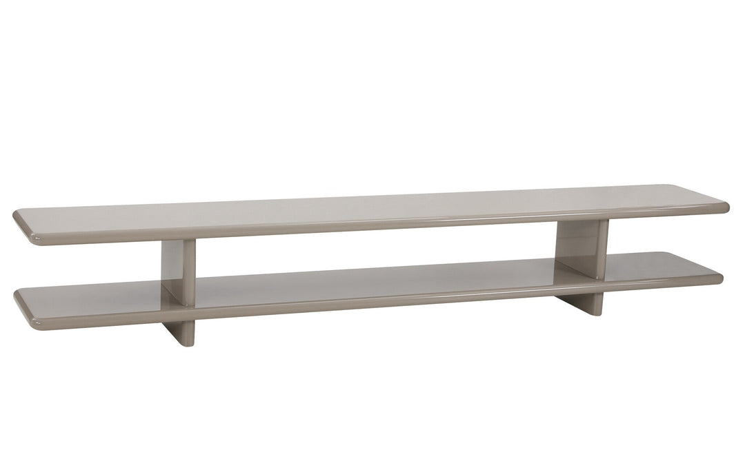 Console Cameron in lichttaupe hoogglans – vrijstaand productbeeld