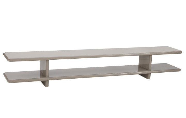 Console Cameron in lichttaupe hoogglans – vrijstaand productbeeld