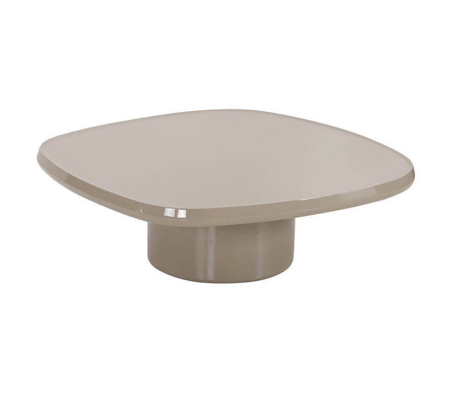 Salontafel Morgan in taupe hoogglans – vrijstaand productbeeld