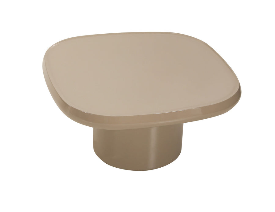 Salontafel Morgan in taupe hoogglans – vrijstaand productbeeld