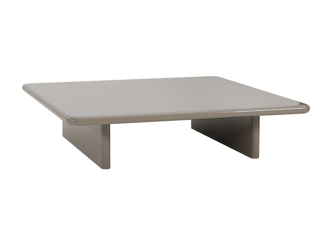 Salontafel Cameron in taupe hoogglans – vrijstaand productbeeld