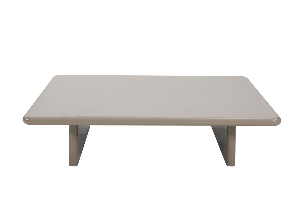 Salontafel Cameron in taupe hoogglans – vrijstaand productbeeld