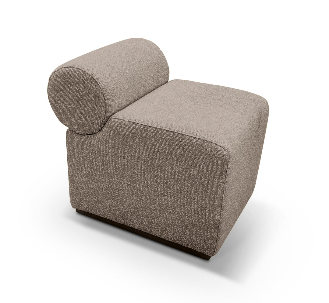 Toilettafelkruk Alana in beige – vrijstaand productbeeld