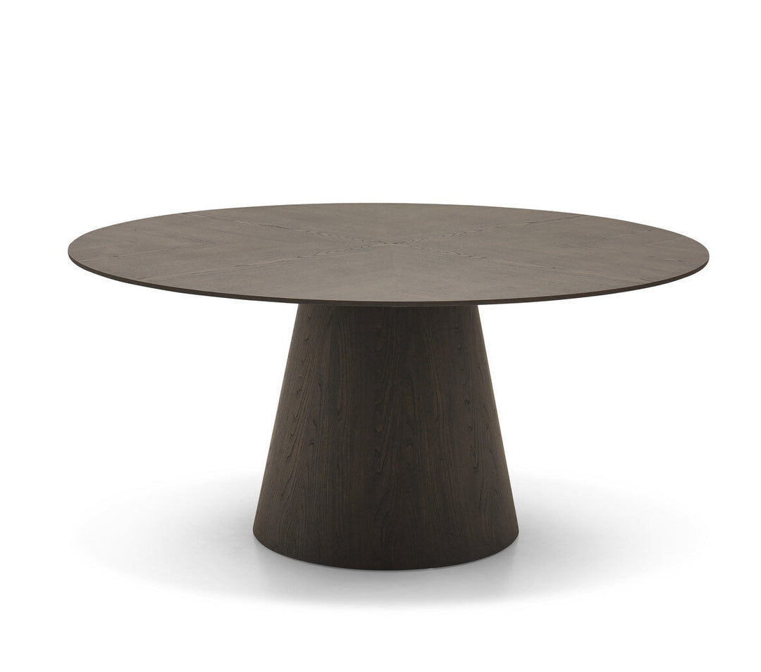 Eettafel Amalfi in zwart geolied eiken – vrijstaand productbeeld
