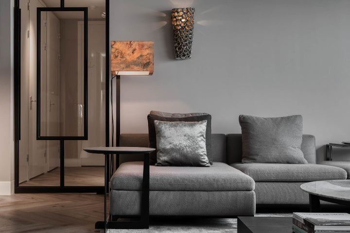 GIULIA Hoekbank Midden Grijs Hopsack