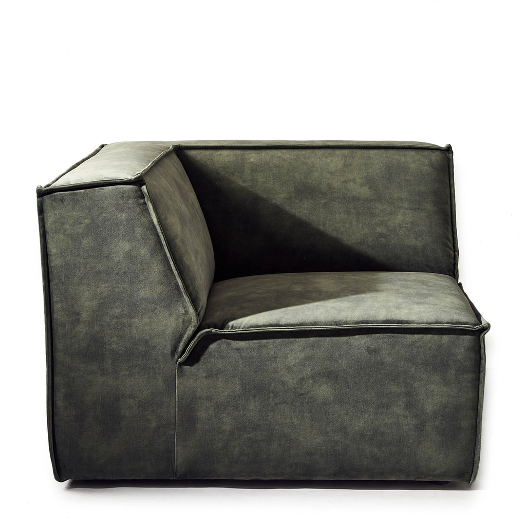 Riviera Maison The Jagger Corner Velvet Ivy