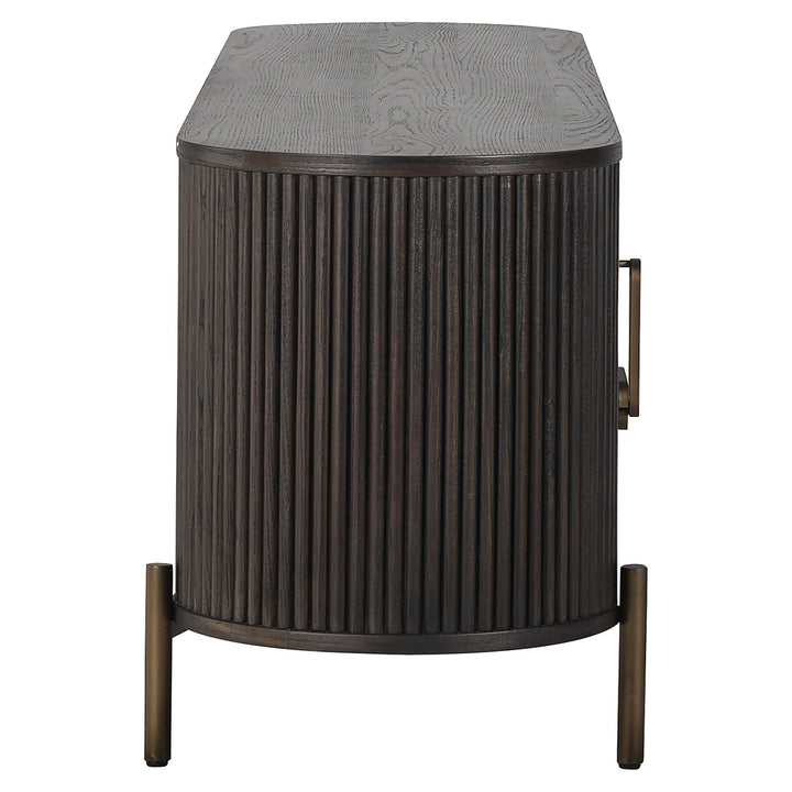 TV-Schrank Luxor 2 Türen 1 Schublade (braun)