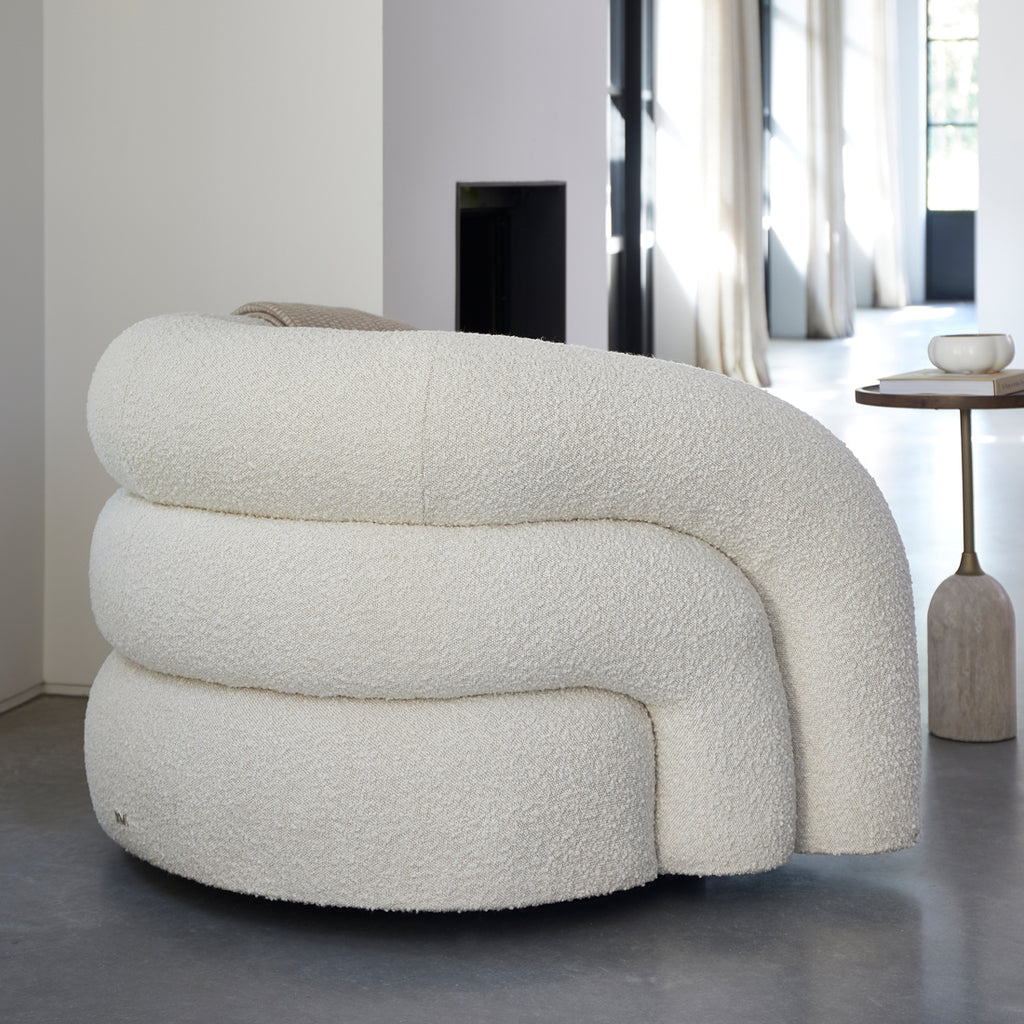 Rivièra Maison Armchair Vittorio Swivel Natural Grey