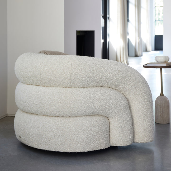 Rivièra Maison Armchair Vittorio Swivel Natural Grey