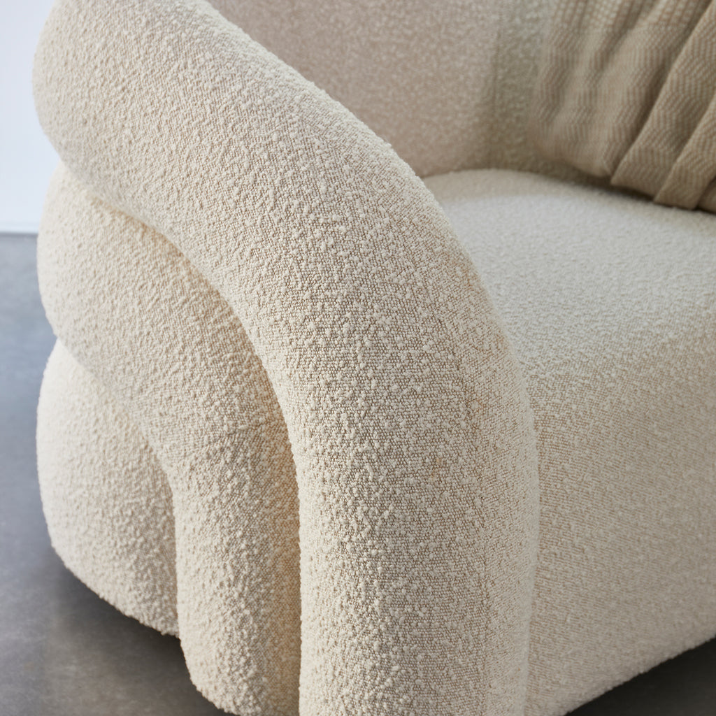 Rivièra Maison Armchair Vittorio Swivel Natural Grey