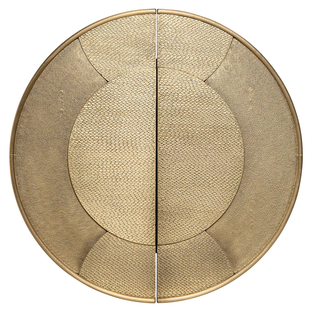 Wandschrank Bowie (Schwarz/Gold)