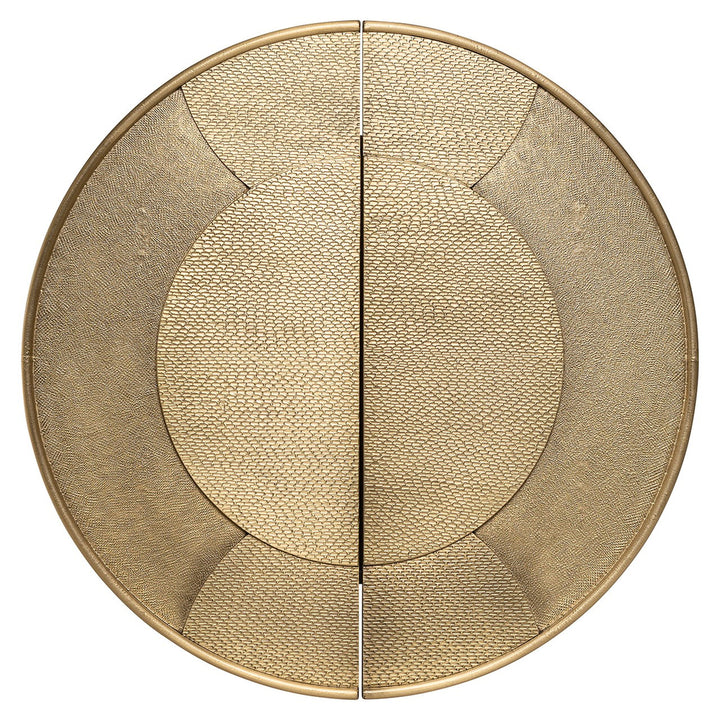 Wandschrank Bowie (Schwarz/Gold)