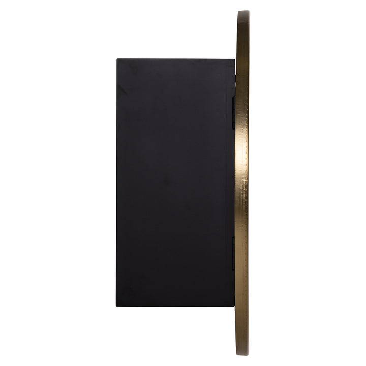 Wandschrank Bowie (Schwarz/Gold)