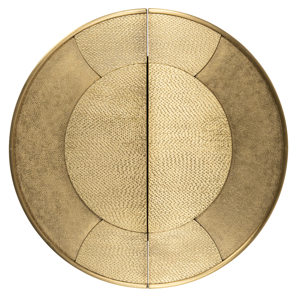 Wandschrank Bowie (Schwarz/Gold)