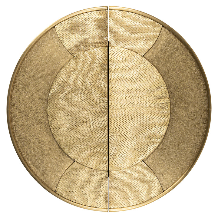 Wandschrank Bowie (Schwarz/Gold)