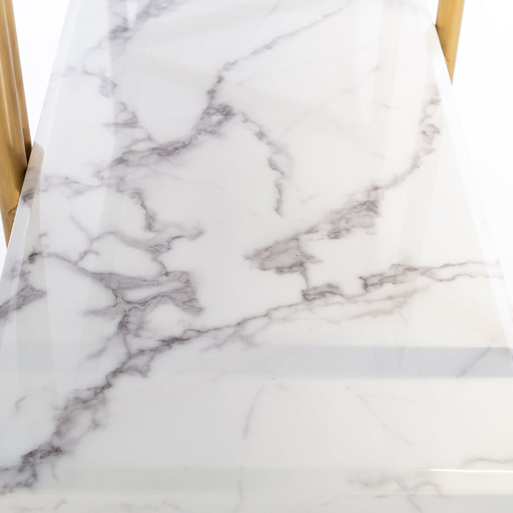 Wall cabinet Lagrand gold with 3 shelves (Gold)