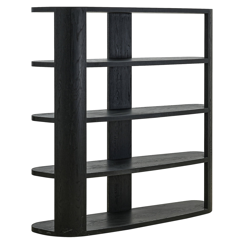 Navarino wall cabinet 3 shelves (Dark coffee)