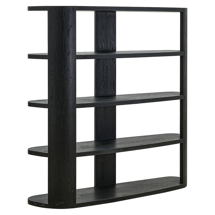 Navarino wall cabinet 3 shelves (Dark coffee)
