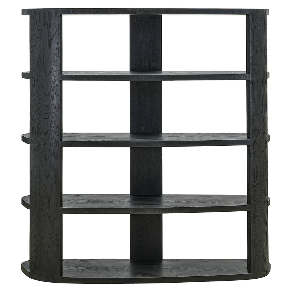 Navarino wall cabinet 3 shelves (Dark coffee)