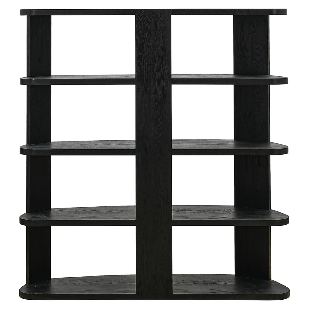 Navarino wall cabinet 3 shelves (Dark coffee)