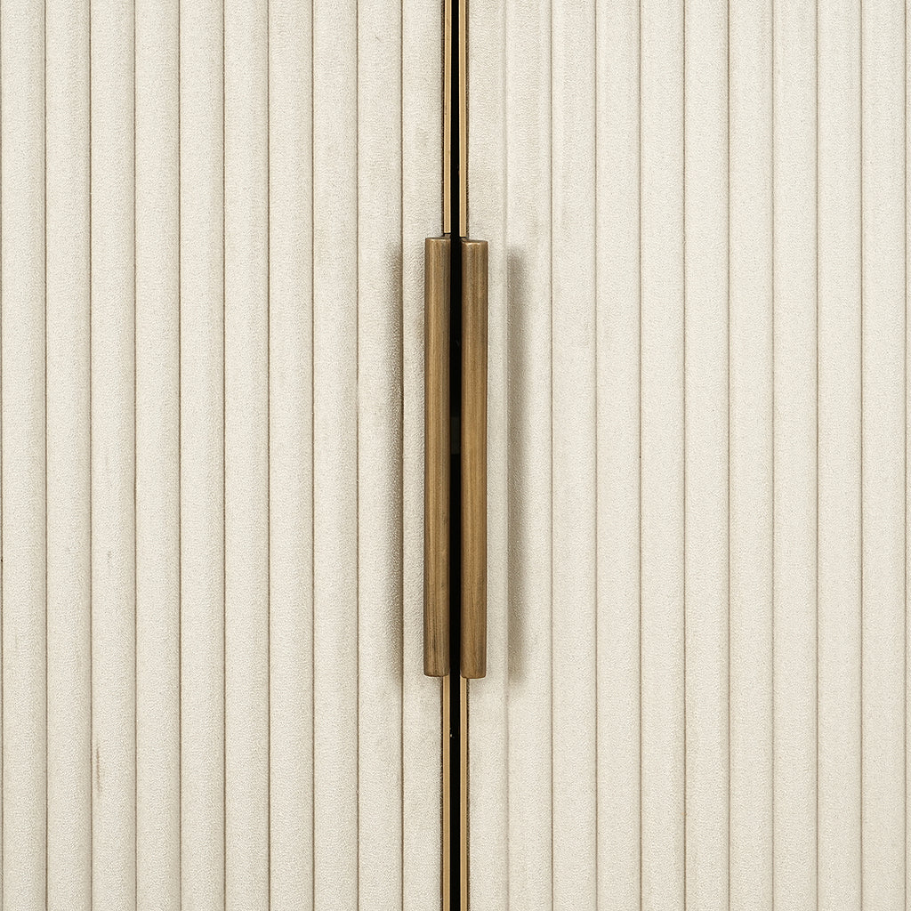 Wall cabinet Tivoli 2-door 3 open shelves (White)